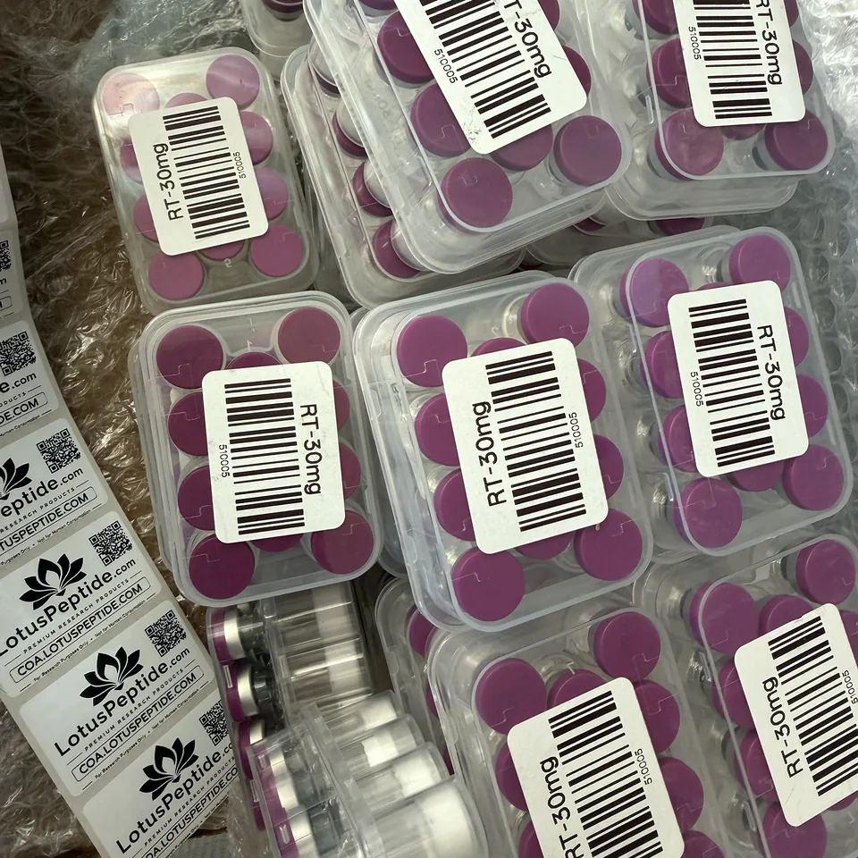 Retatrutide 30 mg: 10-vial cases, labeled RT-30mg